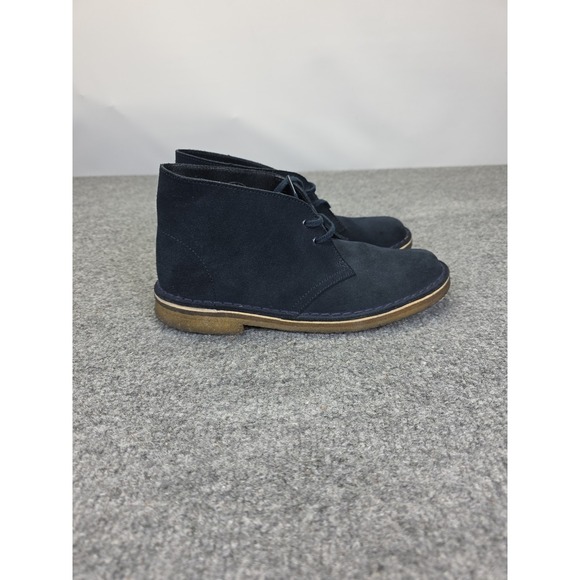 Clarks Originals Boots Women\'s 8 M Charles F. Stead‎ Desert Chukka Suede Navy